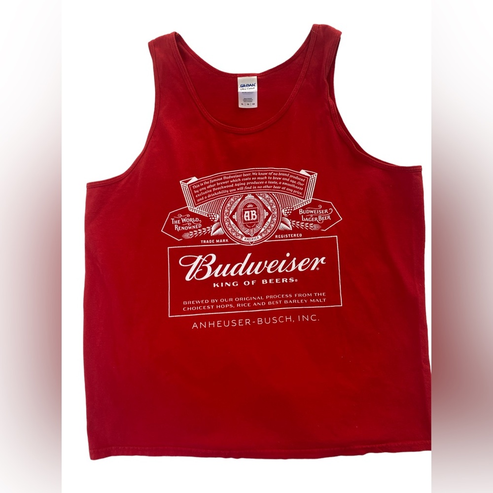 Classic Budweiser Tank 🍻 - Picture 2 of 3